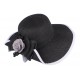 Chapeau mariage noir et blanc avec fleur Fergy ANCIENNES COLLECTIONS divers