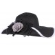 Chapeau mariage noir et blanc avec fleur Fergy ANCIENNES COLLECTIONS divers