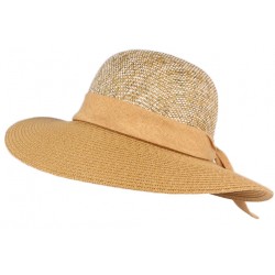 Chapeau paille femme beige et blanc Elysie ANCIENNES COLLECTIONS divers