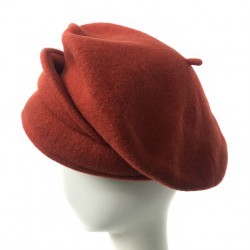 Casquette beret rouille femme Butome creatrice Celine Robert ANCIENNES COLLECTIONS divers