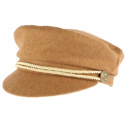 Casquette de marin marron camel tendacne Malty ANCIENNES COLLECTIONS divers