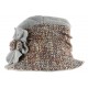 Toque chapeau laine femme marron gris Leana ANCIENNES COLLECTIONS divers