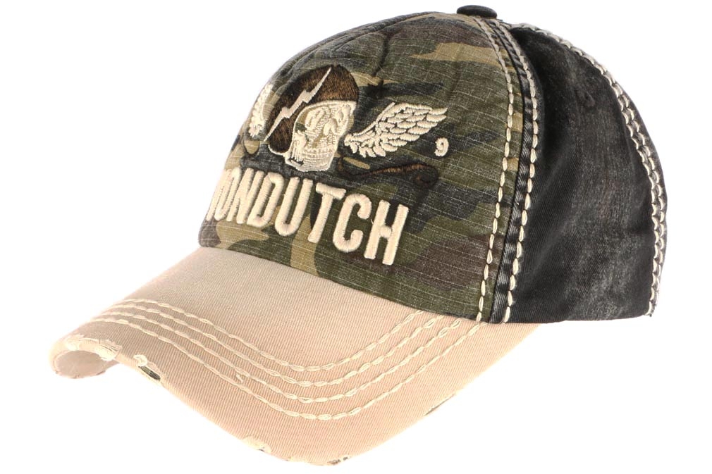 VON DUTCH Casquette Homme Coton XAVIER 07 Camouflage Noir