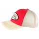 Casquette Von Dutch Rouge Visiere Beige Colors Baseball Trucker Tendance CASQUETTES VON DUTCH