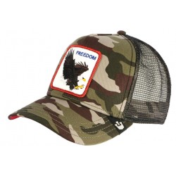 Casquette Goorin Freedom Camouflage Vert Aigle USA Baseball Armee ANCIENNES COLLECTIONS divers