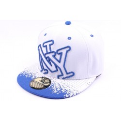 Snapback NY blanche et bleu tag ANCIENNES COLLECTIONS divers