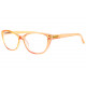 Lunettes Loupe Oranges Transparentes Femme Fashion Valy Lunettes Loupes New Time