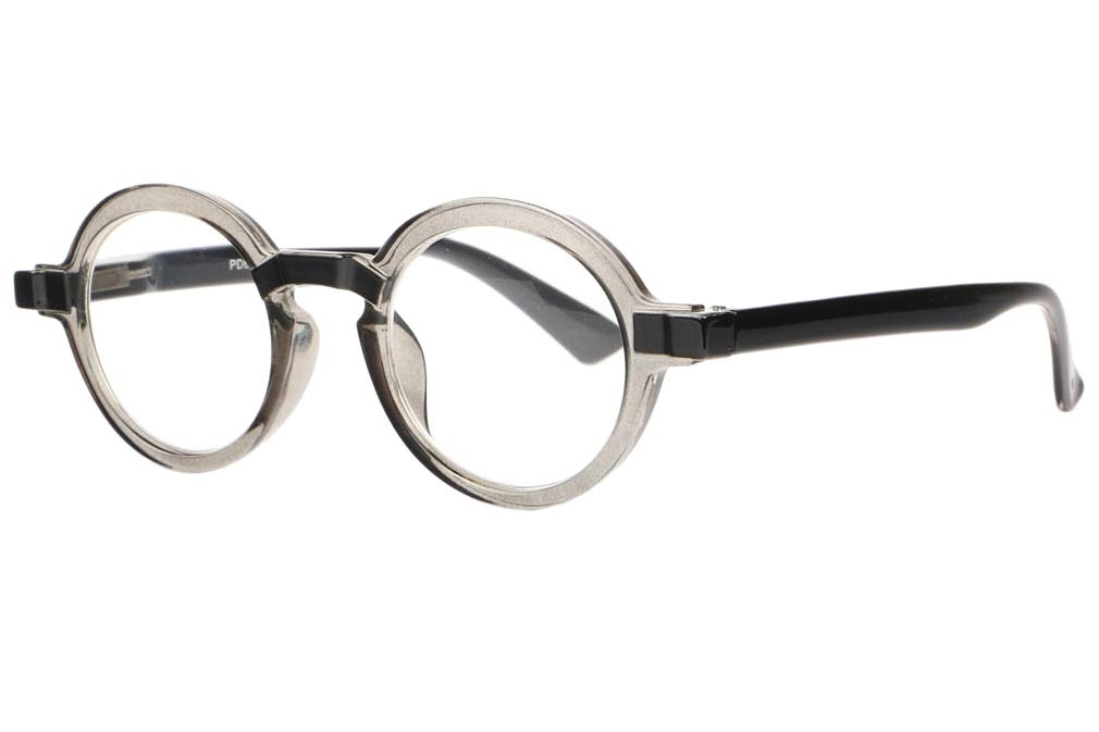 Lunettes de Lecture Rondes Grises Transparentes Originales Gony