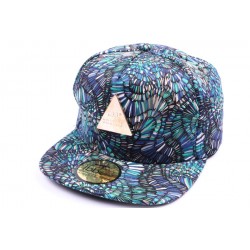 Snapback JBB couture bleu et imprimé ANCIENNES COLLECTIONS divers