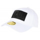 Casquette ICON Blanche avec Strass Noir design Streetwear Baseball Orka CASQUETTES Hip Hop Honour