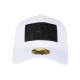 Casquette ICON Blanche avec Strass Noir design Streetwear Baseball Orka CASQUETTES Hip Hop Honour