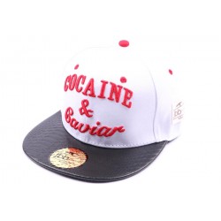 Snapback JBB couture blanche et rouge ANCIENNES COLLECTIONS divers