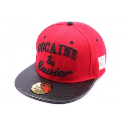 Snapback JBB Couture Rouge et Noir ANCIENNES COLLECTIONS divers