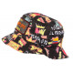 Chapeau Bob Plata o Plomo Orange et Noir Bogota Streetwear Fashion BOB SKR