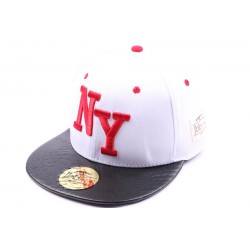 Snapback NY JBB Couture blanche et rouge ANCIENNES COLLECTIONS divers