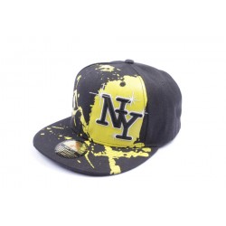 Snapback NY Noire et jaune façon Tag ANCIENNES COLLECTIONS divers