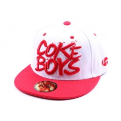 Snapback Coke Boys Blanche avec visière rouge ANCIENNES COLLECTIONS divers