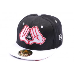 Casquette Snapback NY Noire visière Blanche enfant jusqu'a 9ans ANCIENNES COLLECTIONS divers