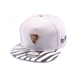 Snapback NY Grise avec visère Zèbre ANCIENNES COLLECTIONS divers