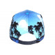 Casquette NY Bleue et Noire Palmiers Look Tropical Sunset Baseball CASQUETTES Hip Hop Honour