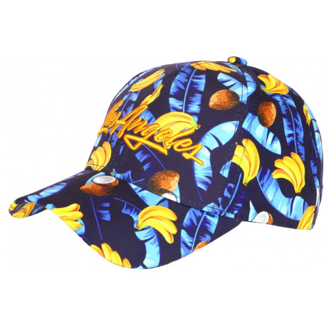 Casquette Enfant Jaune Banane et Coco Los Angeles Fruitus NY 7 a 12 ans Casquette Enfant Hip Hop Honour