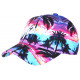 Casquette Miami Bleue Violette Palmiers Fashion Sunshine Baseball CASQUETTES Hip Hop Honour