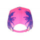 Casquette Enfant Rose Bleue Miami tropicale Sunset 7 a 11 ans Casquette Enfant Hip Hop Honour