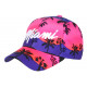 Casquette Enfant Rose Violette Miami tropicale Sunset 7 a 11 ans Casquette Enfant Hip Hop Honour