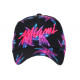 Casquette Miami Rose et Noire Palmiers Fashion Boreal Baseball CASQUETTES Hip Hop Honour