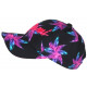 Casquette Miami Rose et Noire Palmiers Fashion Boreal Baseball CASQUETTES Hip Hop Honour