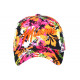 Casquette Enfant Orange et Noire Miami a Fleurs Bali 7 a 11 ans Casquette Enfant Hip Hop Honour