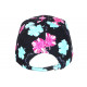 Casquette Miami Bleue et Rose a Fleurs Tropicales Bali Baseball CASQUETTES Hip Hop Honour