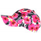 Casquette Miami Rose et Blanche a Fleurs Tropicales Bali Baseball CASQUETTES Hip Hop Honour