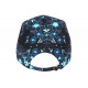 Casquette Miami Bleue et Noire a Fleurs Tropicales Bali Baseball CASQUETTES Hip Hop Honour