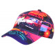 Casquette Miami Orange et Violette Tropicale City Baseball CASQUETTES Hip Hop Honour