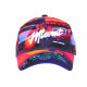 Casquette Miami Orange et Violette Tropicale City Baseball CASQUETTES Hip Hop Honour