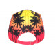 Casquette Miami Rouge et Jaune Fashion Tropical Sunrise Baseball CASQUETTES Hip Hop Honour