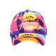 Casquette Miami Rose et Jaune Tropicale Sunrise Baseball CASQUETTES Hip Hop Honour