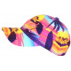 Casquette Miami Rose et Jaune Tropicale Sunrise Baseball CASQUETTES Hip Hop Honour