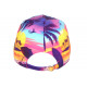 Casquette Miami Rose et Jaune Tropicale Sunrise Baseball CASQUETTES Hip Hop Honour