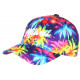 Casquette Miami Bleue et Rose Tropicale Palmiers Sunset Baseball CASQUETTES Hip Hop Honour