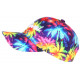 Casquette Miami Bleue et Rose Tropicale Palmiers Sunset Baseball CASQUETTES Hip Hop Honour