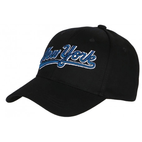 Casquette NY Noire et Bleue Rétro Tendance en Coton Bronxa Baseball CASQUETTES Hip Hop Honour