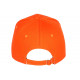 Casquette NY Orange et Blanche Rétro Classe en Coton Bronxa Baseball CASQUETTES Hip Hop Honour