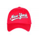 Casquette Enfant Rouge NY Vintage en Coton Bronxya 7 a 11 ans Casquette Enfant Hip Hop Honour