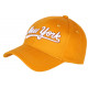 Casquette NY Jaune Retro Chic en Coton Bronxa Baseball CASQUETTES Hip Hop Honour