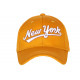 Casquette NY Jaune Retro Chic en Coton Bronxa Baseball CASQUETTES Hip Hop Honour