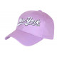 Casquette NY Violette Retro Chic en Coton Bronxa Baseball CASQUETTES Hip Hop Honour