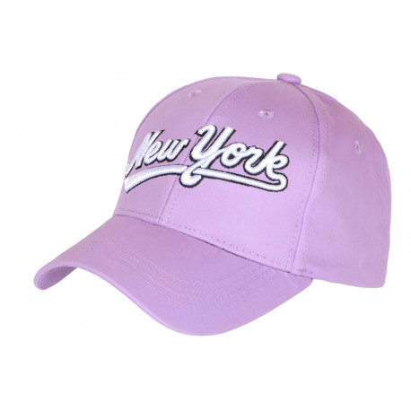 Casquette NY Violette Retro Chic en Coton Bronxa Baseball CASQUETTES Hip Hop Honour