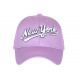 Casquette NY Violette Retro Chic en Coton Bronxa Baseball CASQUETTES Hip Hop Honour